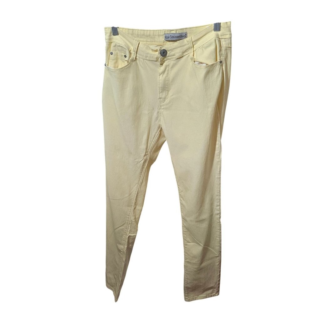 Yellow Skinny Fit Jeans By Blue Connection size L